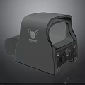 Gray RANS Tactical Weapon Sight With Fox Head Logo And Durable Build