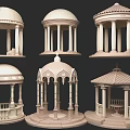 Different Architectural Gazebo Styles With Columns Domes And Decorative Bases