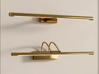 Modern wall lamp mirror headlight strip wall lamp long strip wall lamp metal wall lamp 3d model