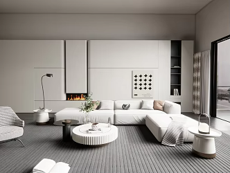 modern living room sofa 3d model