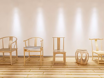 New Chinese-style armchair single chair 3d model