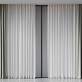 curtain gauze curtain 3d model