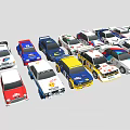 Collection of Colorful Toy Race Cars With Various Styles And Designs