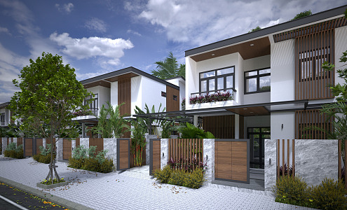 Modern Townhouse 3d model