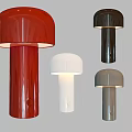 Mushroom Shaped Red Black White Gray Modern Table Lamps For Home Decor