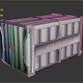 Heavy Duty Logistics Storage Equipment Container with FTM Logistics Branding and Secure Transportation Features