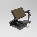 Modern Black POS Terminal With Display Screen Barcode Scanner And Receipt Printer 3d model