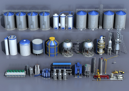 Modern Industrial LOFT Equipment 3d model