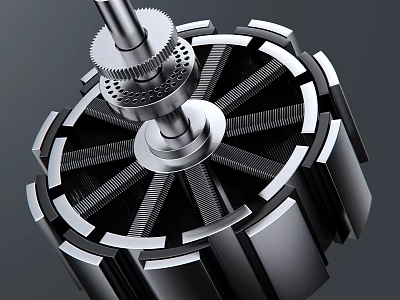 Smart electrical motor electrical motor explosion diagram decomposition structure fan 3C digital motor e-commerce accessories 3d model