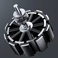 Smart electrical motor motor electrical motor explosion diagram decomposition structure fan 3C digital motor e-commerce accessories 3d model
