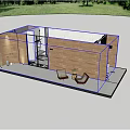 Detached Villa With Wooden Exterior Large Glass Doors Outdoor Terrace And Green Lawn