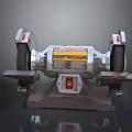 Continental Bench Grinder With Double Grinding Wheels And Red Switch For Household Use 3d model