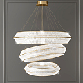 Light Luxury Crystal Chandelier 3d model