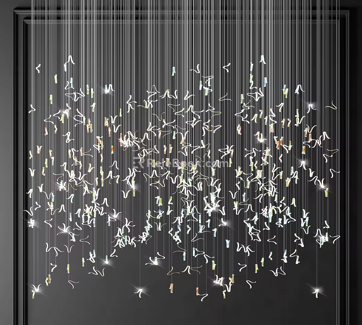 Modern Crystal Chandelier Art Crystal Lamp 3d model