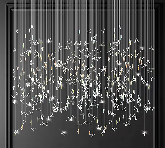 Modern Crystal Chandelier Art Crystal Lamp 3d model