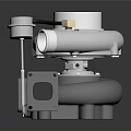 High Performance Turbocharger With White Design And Piping Structure For Automotive Engines