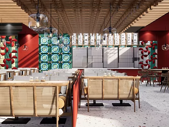 Retro Restaurant Internet Celebrant Nostalgic Restaurant Hong Kong Style Restaurant 3d model