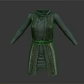 Character Outfit 3D Rendered Long Sleeved Vest With Belt Detail Design