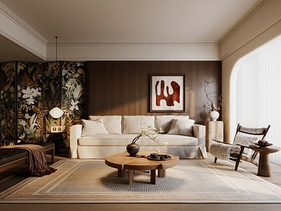 Ancient Home Living Room Ancient Style Living Room Ancient Style Living Room Ancient Style Living Room Ancient Style Screen Silent Sofa Coffee Table Combination Ancient Picture 3d model