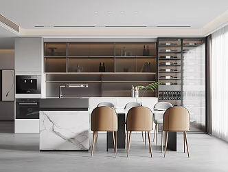 Modern Restaurant 3d model