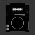 Professional DJ Controller With Colorful Buttons Knobs Display Screen And Waveform Logo