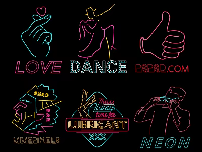 Modern Decorative Lights Colorful Lights Outdoor Lights 3d model