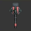 laser tower turret turntable sci-fi tower defense game tower defense sci-fi turret game turret game turret 3d model