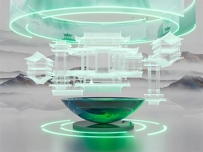 New Chinese Style Beautiful Chen Landscape 3d model New Chinese Style Beautiful Chen Landscape 3d model