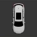 Silver Cadillac SUV With Black Roof And Sleek Modern Exterior Design