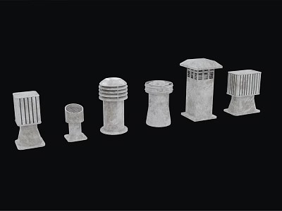 modern stone pier 3d model