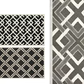 modern geometric square carpet 3d model