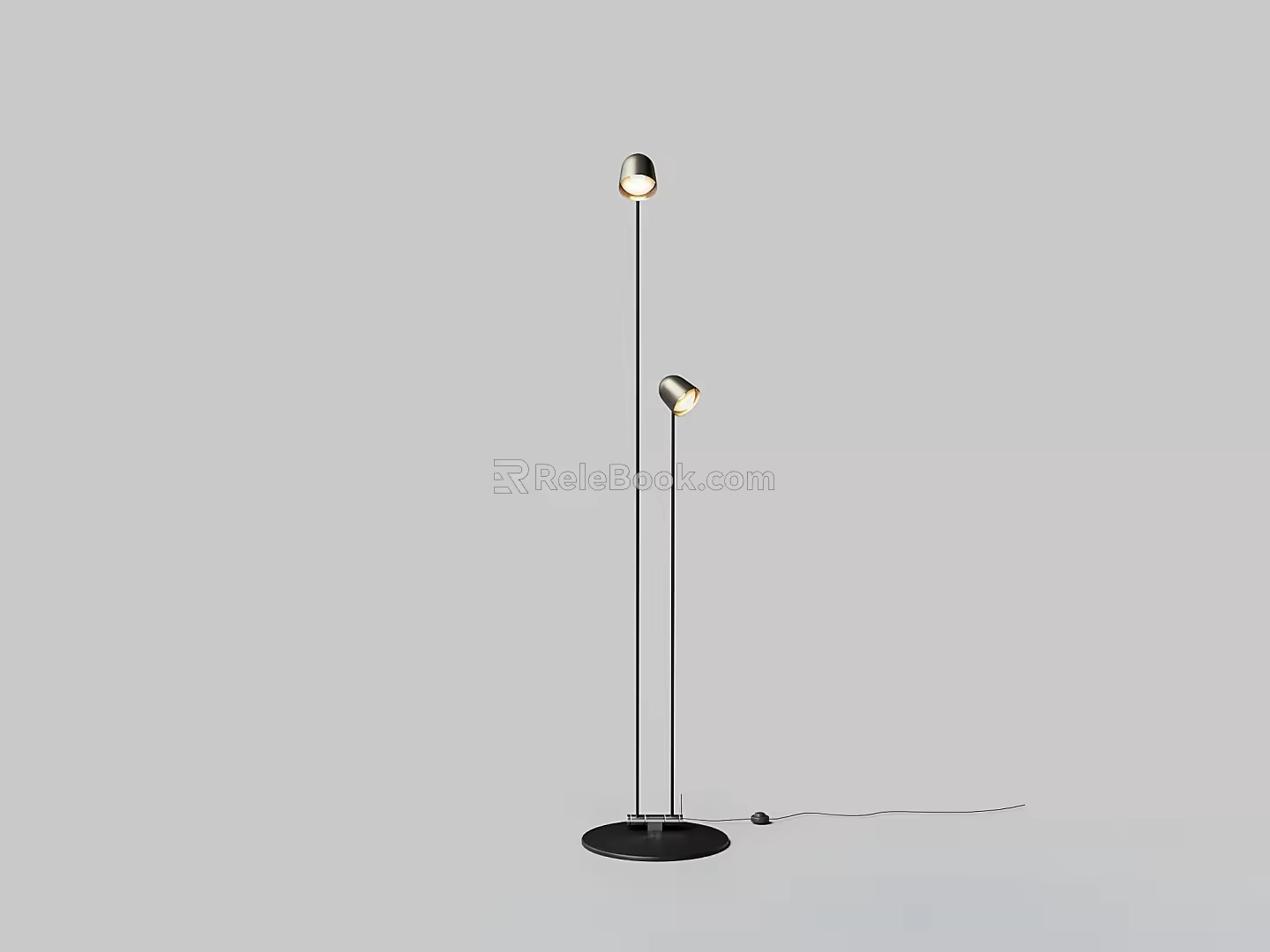 Modern Double Head Floor Lamp Fishing Lamp 3d model