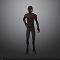 Spider Man 3D Model With Detailed Red And Blue Costume Design And Masked Head