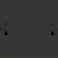 Home Fitness Double Bar Training Rack With Metal Frame And Chain Handles