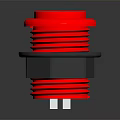 Red Push Button Switch Hardware Tool With Round Shape And Durable Construction For Industrial Use