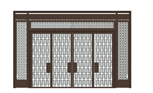 New Chinese Gate Entrance Gate 3d model