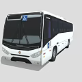 Bus double-decker bus double-decker bus passenger car low face number low model simple model game sub-era film and television level 3d model