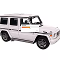 White Off Road SUV With Rugged Design Large Alloy Wheels And Square Body