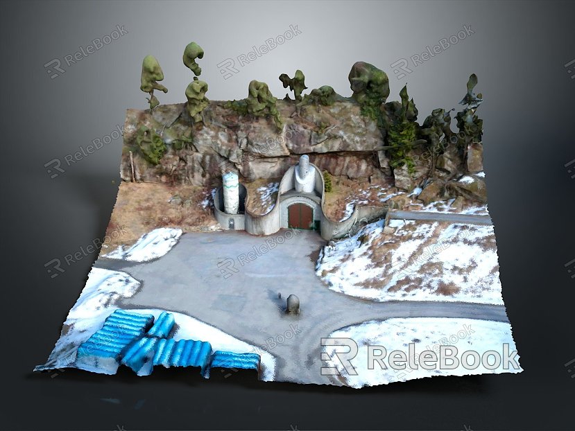 Cave Mountain Cave Cave Realistic model