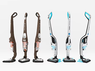 Stylish Upright Vacuum Cleaners With Multiple Models And Color Options For Home Cleaning 3d model