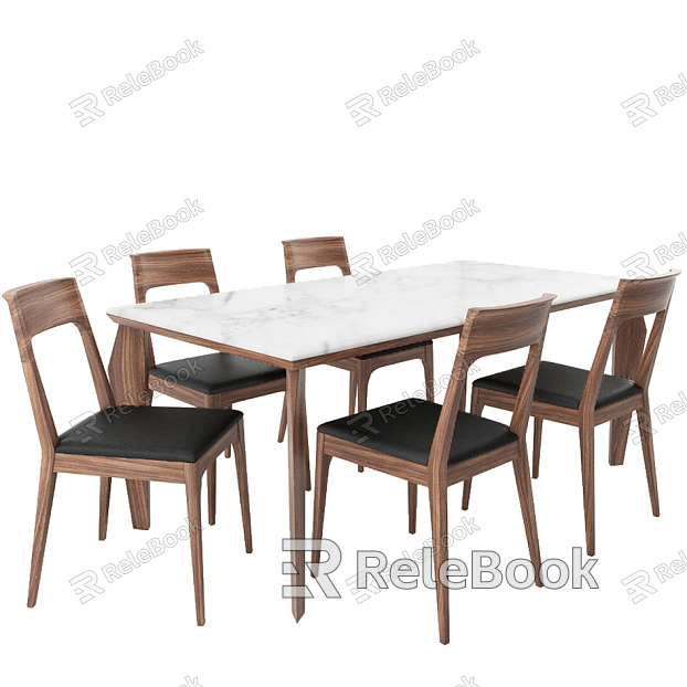 Table and chair combination model