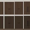 Stylish Dark Brown Wooden Double Doors In Various Interior Design Styles