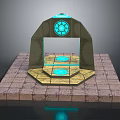 Stargate Stargate Spacetime Gate Sci-Fi Door Ring Door Loop Sci-Fi Ring Portal Shuttle Door 3d model
