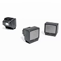 Vintage Black Televisions With Different Sizes And Classic CRT Design