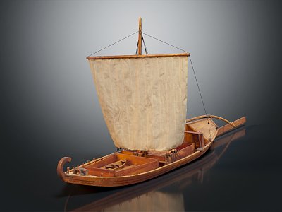 modern boat fishing boat small fishing boat 3d model