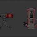 laser tower turret turntable sci-fi tower defense game tower defense sci-fi turret game turret game turret 3d model