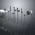 Different Designs of Shower Heads for Bathroom Featuring Handheld and Wall Mounted Types