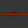 Red Kayak With Black Paddle Designed For Water Sports And Outdoor Recreation