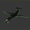 Black Military Reconnaissance Aircraft Model With Sleek Design And Detailed Cockpit