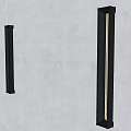 Modern Wall Sconce With Black Frame And Sleek Design For Interior Wall 3d model